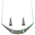 Multicolor Necklace Set Native American Village Design Jewelry GS62304